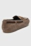 Francis Dark Beige Suede Genuine Leather Women's Loafer Shoes with Knitted Detail - 7
