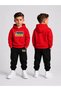 Boy's Hooded Sweatshirt and Rubber-Cuffed Sweatpants Set – Winter Top and Bottom Set