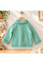 1 Year Old Rice Collar Model Baby Girl-Boy Cardigan (100% Hand Knitted) - 3