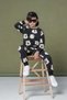 "Anthracite Children's Cotton Combed Cotton Tracksuit Set with Polar Bear Pattern". - 3