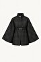 Belted Plaid Cape Jacket Poncho