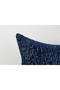 Navy Blue Geometric Patterned Textured Modern Decorative Throw Pillow Cover - 3