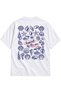 Happiest by the Sea Oversize T-Shirt with Front and Back Print