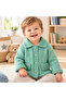 1 Year Old Rice Collar Model Baby Girl-Boy Cardigan (100% Hand Knitted) - 2