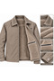 Men's (Safari) Winter Coat with Bondet Fabric, Fur, and Waterproof Zippered Inner Pocket, Classic Stylish Jacket (Safari) - 3