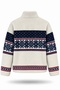 Ecru Ski Patterned Fleece Jacket 22865 - 4