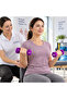 1KG Hex Dumbbell Pair – Vinyl Coated Hand Weights for Home Gym, Strength Training, Fitness, Aerobics & Workout – Purple - 5
