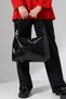 Black Women's Large Shoulder Bag Premium Faux Leather Spacious and Convenient Stylish Daily Tote Bag - 2