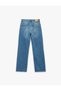 Cotton Regular-Fit Buttoned Straight-Leg Washed Denim Trousers - Straight-Fit Jeans - 4