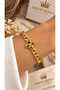 Xuping Gold Color Clover Figured Thick Chain Stylish Women's Bracelet - 2
