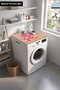 Clothes Dryer Top Organizer Mat Liquid-Proof Cover Balloon Elephant - 2