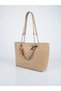Multi-Compartment Women's Hand and Shoulder Bag with Divider Detail - 4