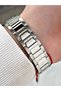 Silver-Black Color Steel Band Steel Case Men's Wristwatch with Calendar F2712Mr - 5