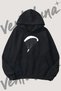 Paragliding Flight Design Pre-Printed Black Hooded Sweatshirt