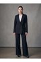 Women's Blazer Jacket Double Buttoned Double Breasted Collar Double Tok Fabric Stylish Jacket
