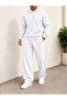 Men's Unprinted Oversize 3 Thread Sweatshirt and Baggy Sweatpants Set