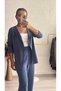 Indigo Blue Oysho Fabric Comfortable Fit Double Set - 3