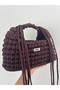 Women's Brown Adjustable Strap Hand and Shoulder Bag - 4