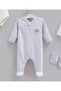 İncibaby 100% Cotton Premium Quality Moving Cars 10-Piece Baby Boy Hospital Discharge Set New Season - 2