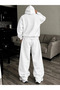 Unisex Women's and Men's Undefeated Printed Oversize Winter Sweatshirt and Baggy Sweatpants Set - 4