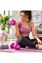 5KG Dumbbell Set of 2 – Pink Hex Vinyl Coated Hand Weights for Home Gym, Strength Training, Fitness, Aerobics & Workout - 2