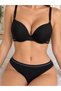 Women's Bamboo Bra Panty Set 95% Bamboo 5% Lycra Supported Underwire Black Ecru - 5