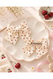 Mini Cherry Patterned Satin Ballerina Big Bow - 4