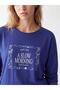 Crew Neck Printed Women's Pajama Set (W6) - 3