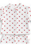 Newborn Baby Cotton Ribbed 2-Piece Set with Patterned Snap Fastener Top and Booties Bottom 0-3 Months - 2