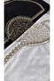 Heart-Shaped Prayer Rug, Couple's Prayer Rug, Gift for Bride and Groom, Dowry Prayer Rug Set - Gold - 2