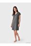 V-Neck Patterned Women's Nightgown (S6) - 2