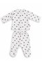 Newborn Baby Cotton Ribbed 2-Piece Set with Patterned Snap Fastener Top and Booties Bottom 0-3 Months