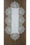Luxury French Lace, Linen Gardenia, 3 Piece Tv Unit Cover, Living Room Set - 4