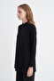 High Collar Ribbed Black Tunic 0014 - 3