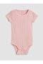 Crew Neck Baby Girl Snapback Bodysuit 2-Pack (W6) - 2