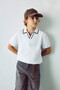 Regular Fit Apaş Collar Viscose White Boys' T-Shirt G6606A8Wt32 - 3