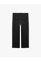 Viscose Blended Fabric Trousers with Pockets, Elastic Waist and Buttons - 2