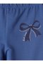 Blue Bow Printed Spanish Flare Girls' Leggings - 3