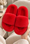 Set of 4 Bitter Brown - Cream - Smoked - Red Extra Soft Furry Plush House Slippers Bynd01 - 7