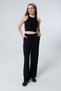 Eva Wide Leg Lace-Up High Waist Palazzo Sweatpants - 2