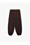 Three-Threaded, Elastic Waist, Comfortable Fit, Pocketed Barrel Balloon Sweatpants - 2