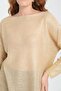 Women's foil print mercerized boat neck sweater - 2