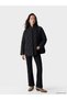 Quilted Women's Puffer Coat with Scarf Detail (W6) - 2