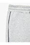Three-Threaded, Ribbed, Belted, Lace-Up Sweatpants with Piping and Pockets - 3