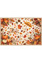 Fall Leaves and Pumpkin Pattern Disposable American Service-10 Pieces