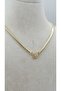 Baguette Mounted Italian Chain Necklace