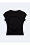 Polyamide Backless Black T-Shirt - 4