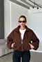 Zr Model Women's Oversize Stand Collar Anti-Pilling Cashmere Coat - 2