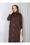 Cold Yarn Pocket Bow Detailed Buttoned Long Vest Knitwear Trouser Set - 8