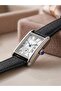 Nova Rectangular Leather Women's Wristwatch - 3